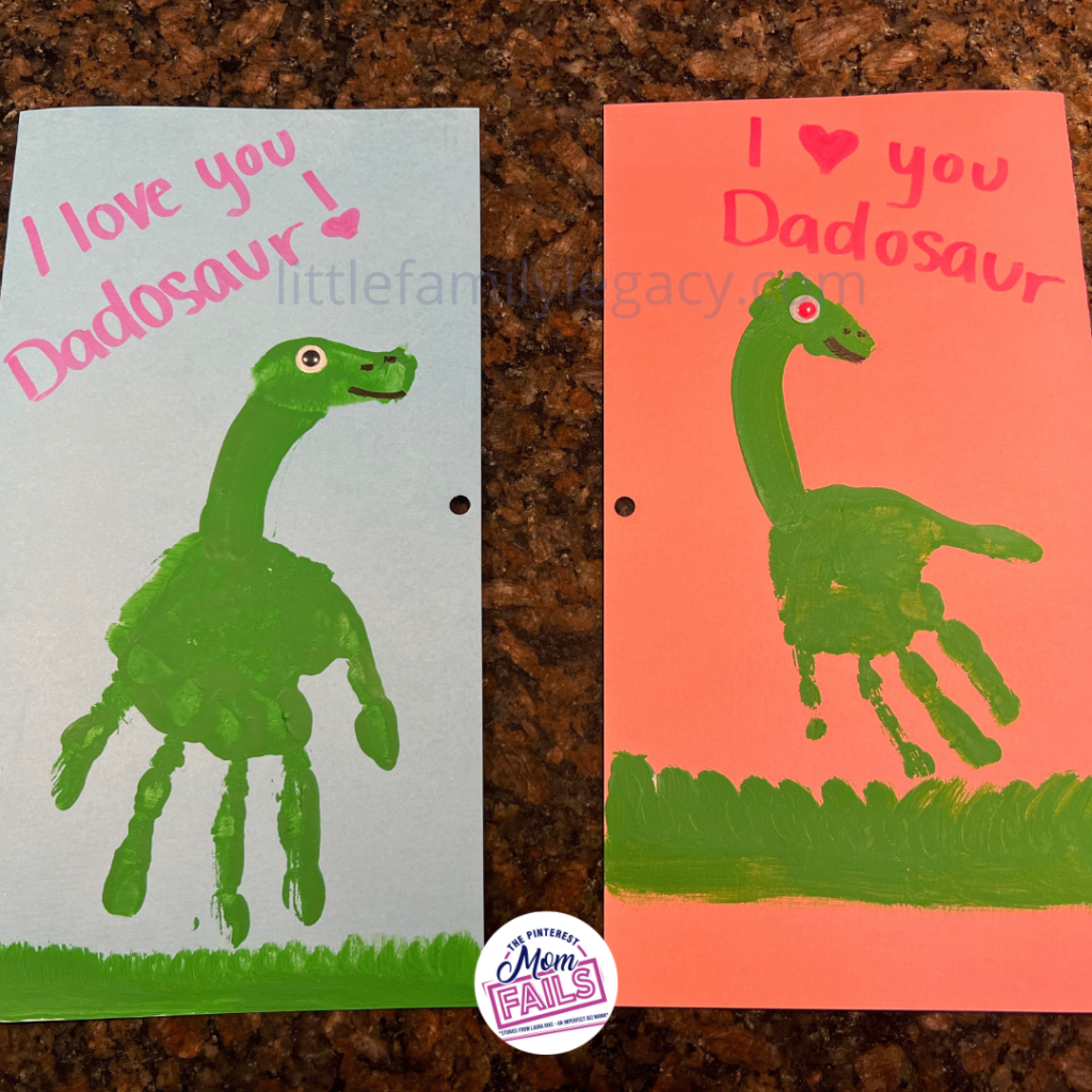Handprint Dinosaurs Craft