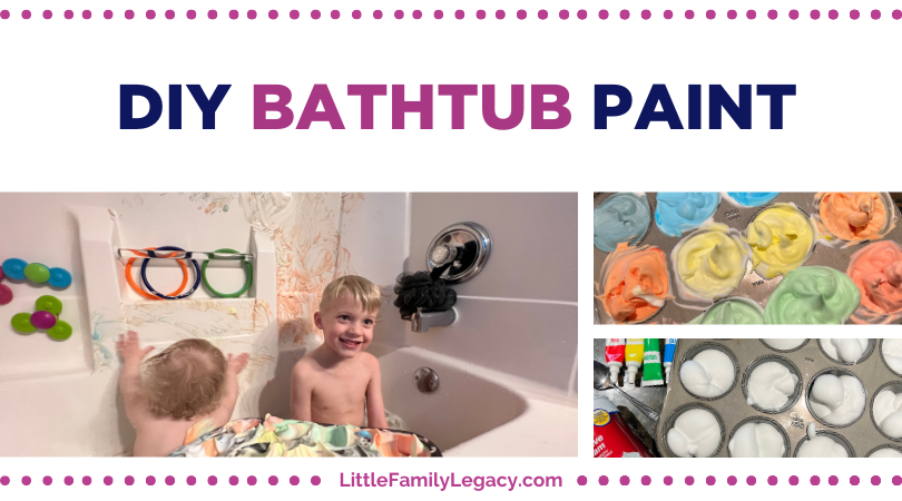 DIY BATHTUB PAINT FOR KIDS