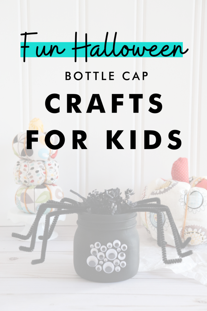 Fun Halloween Bottle Cap Crafts for Kids