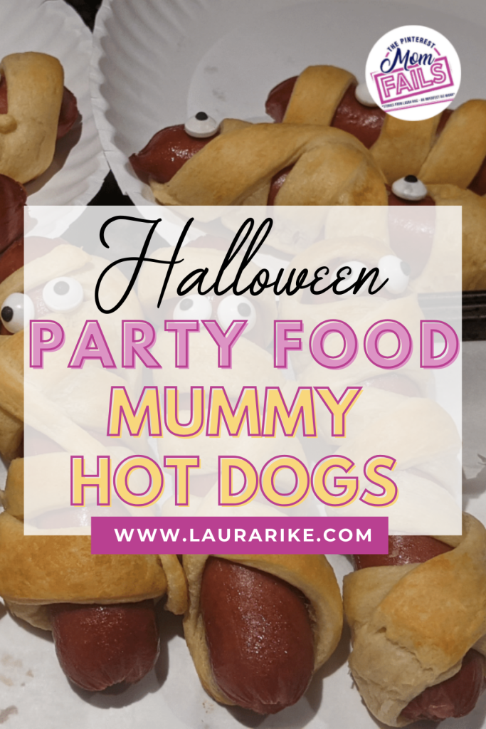 Halloween Party Food Mummy Hot Dogs