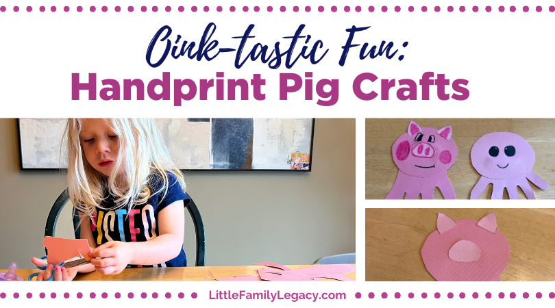 Handprint Pig Crafts